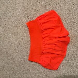 Free People Vibrant Orange Athletic Shorts